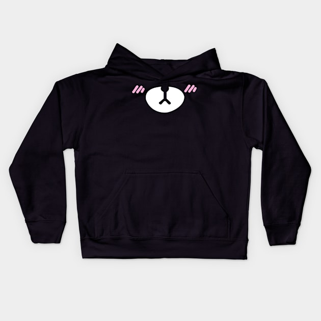 Rosa3 Kawaii bear mask Kids Hoodie by PepGuardi